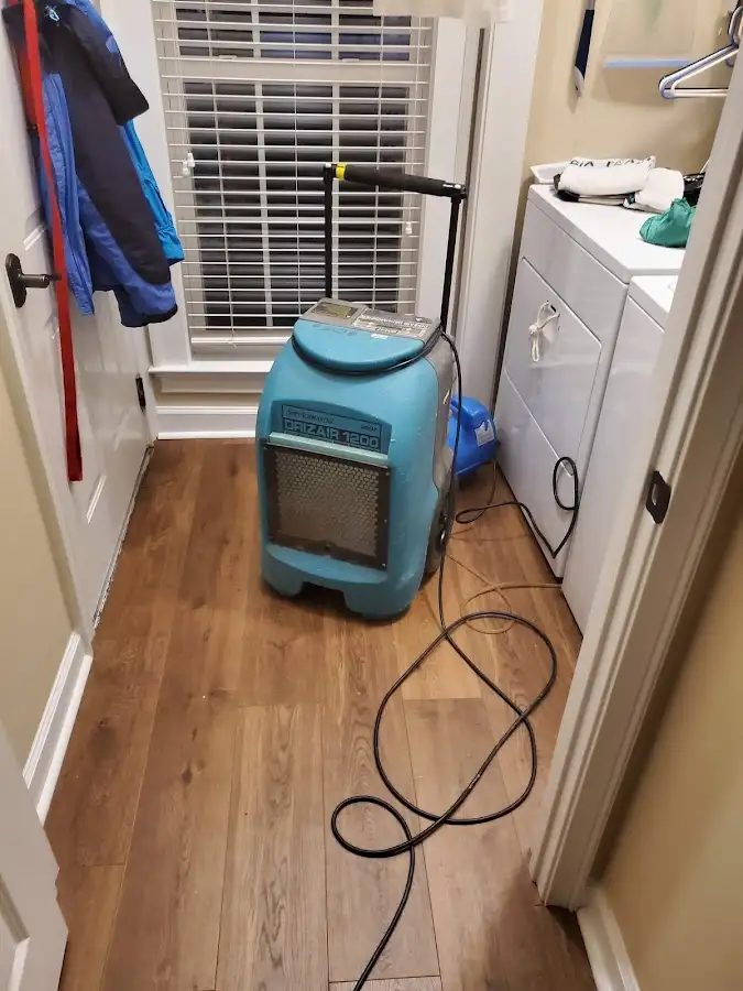 Commercial dehumidifier deployed for Crawl Space Restoration in Hampden