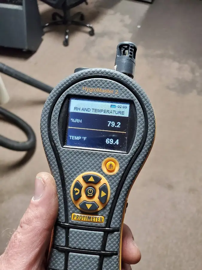 Moisture meter humidity assessment for Fire & Smoke Damage Restoration in Hampden