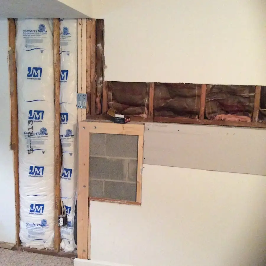 Wall insulation replacement during Odor Removal & Deodorization in Hampden